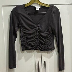 Kirious Los Angeles Womens Long Sleeve Crop Top, Size: S